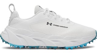 Under Armour Halo Tour Hybrid Spikeless damskie buty golfowe, white/midnight navy