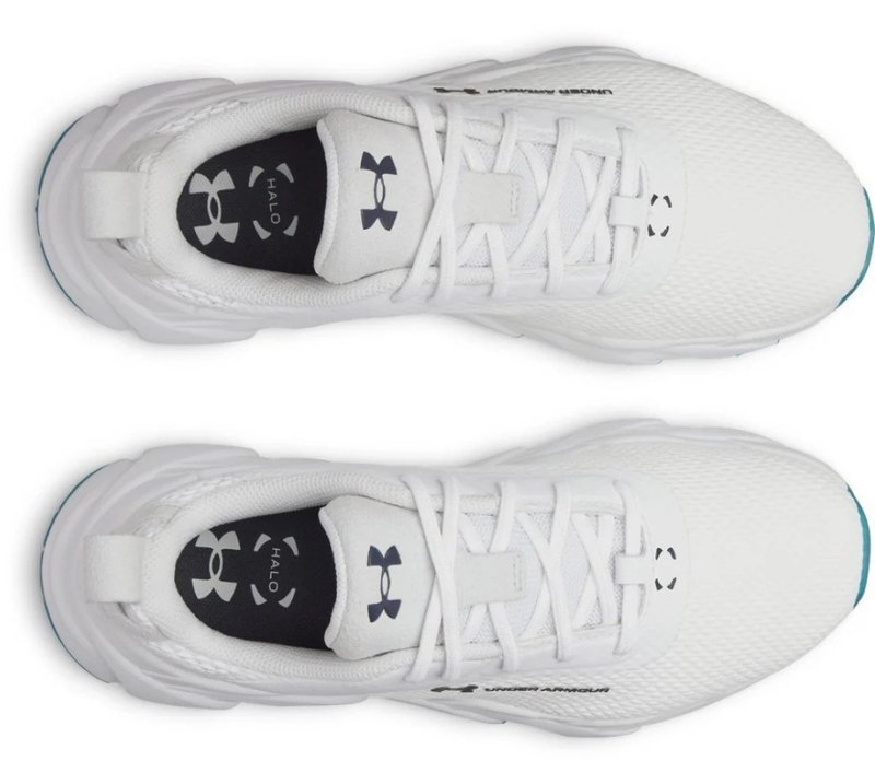Under Armour Halo Tour Hybrid Spikeless damskie buty golfowe, white/midnight navy