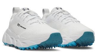 Under Armour Halo Tour Hybrid Spikeless damskie buty golfowe, white/midnight navy