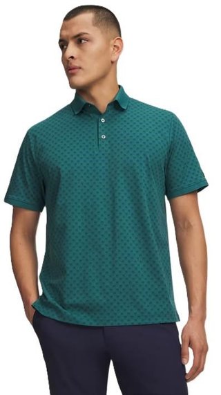 Under Armour ArmourDry Print Rib męskie polo, zielone