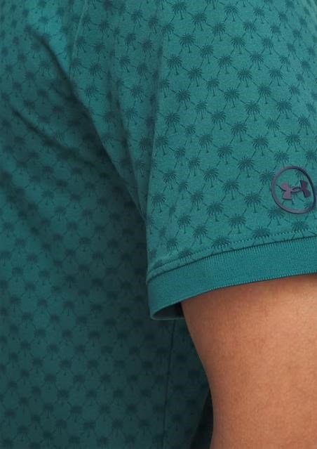 Under Armour ArmourDry Print Rib męskie polo, zielone