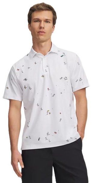 Under Armour ArmourDry Printed męskie polo, biała