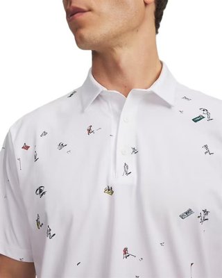Under Armour ArmourDry Printed męskie polo, biała
