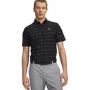 Under Armour Drive Chill Printed męskie polo, black/castlerock/halo gray