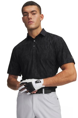 Under Armour Dry Jacquard męskie polo, czarne