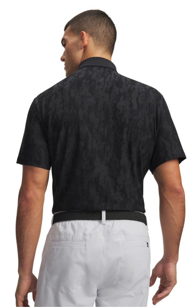 Under Armour Dry Jacquard męskie polo, czarne