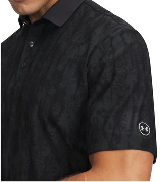 Under Armour Dry Jacquard męskie polo, czarne