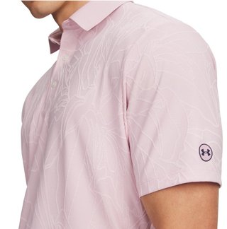 Under Armour Dry Jacquard męskie polo, prime pink/pink dusk