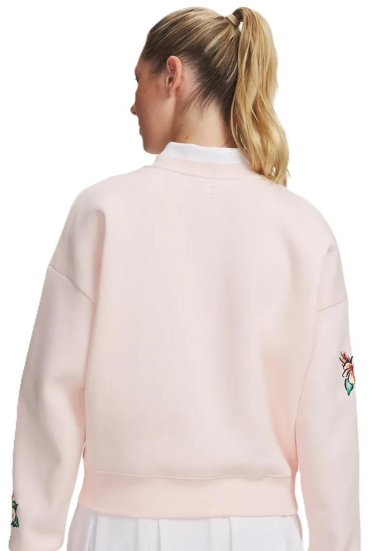 Under Armour Icon Golf Trip Crew bluza damska, różowa