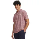 Under Armour Matchplay Printed męska koszulka polo, posh pink/midnight navy