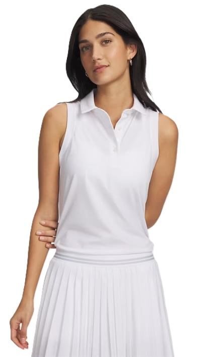 Under Armour Drive Sleveless damskie polo, białe