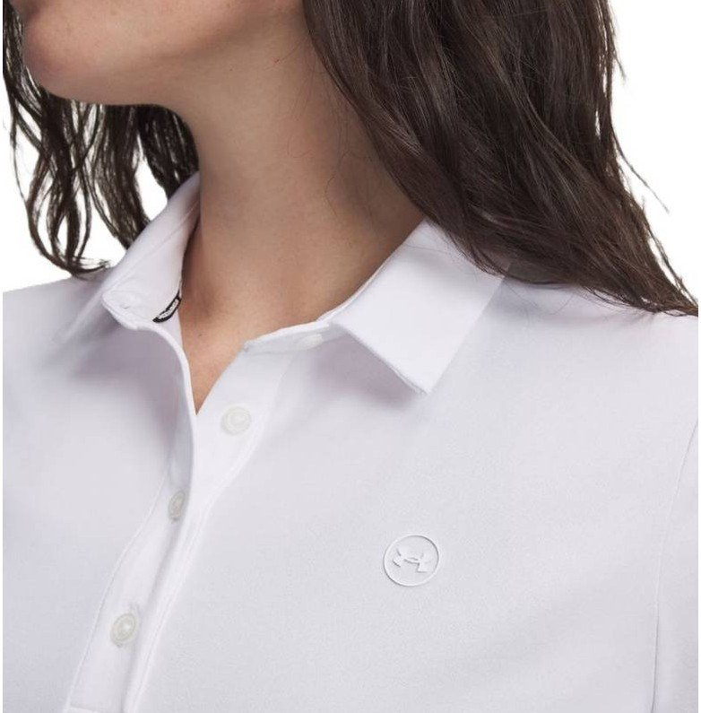 Under Armour Drive Short Sleeve damskie polo, białe