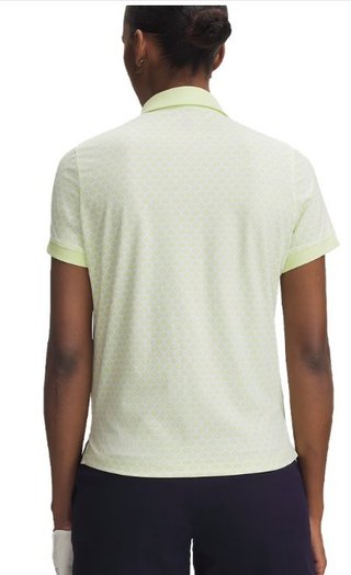 Under Armour Drive Printed damskie polo, fade green/white