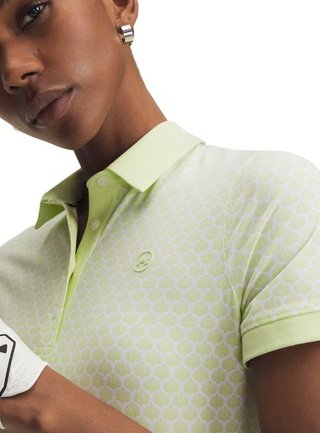 Under Armour Drive Printed damskie polo, fade green/white