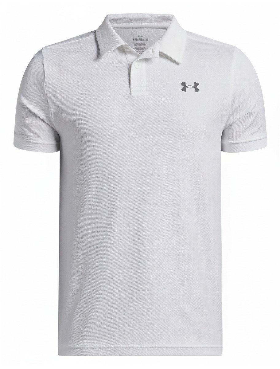 Under Armour Matchplay junior polo, białe/castlerock