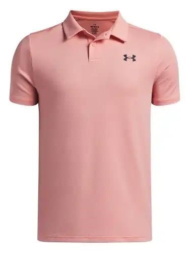 Under Armour Matchplay dziecięce polo, kolor łososiowy