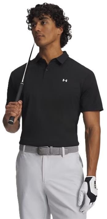 Under Armour Tee To Green Pique męskie polo, czarno/białe