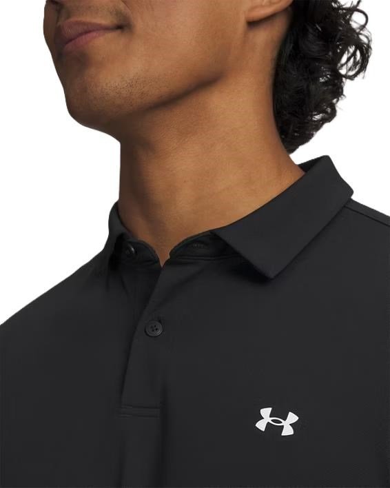 Under Armour Tee To Green Pique męskie polo, czarno/białe