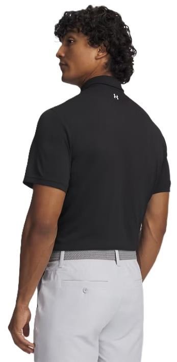 Under Armour Tee To Green Pique męskie polo, czarno/białe