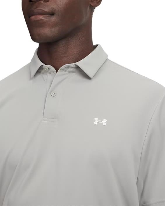 Under Armour Tee To Green Pique męskie polo, titanium/white