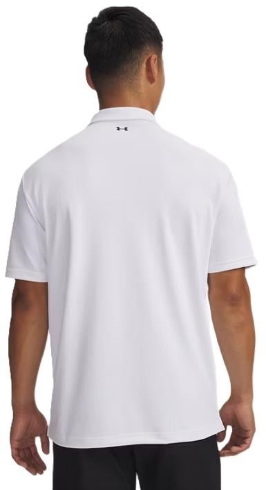 Under Armour Tee To Green Pique męskie polo, biało/czarne