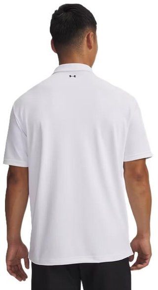 Under Armour Tee To Green Pique męskie polo, biało/czarne