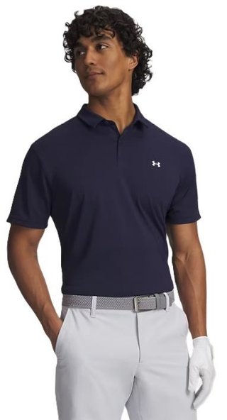 Under Armour Tee To Green Pique męskie polo, granatowo/białe