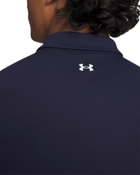 Under Armour Tee To Green Pique męskie polo, granatowo/białe