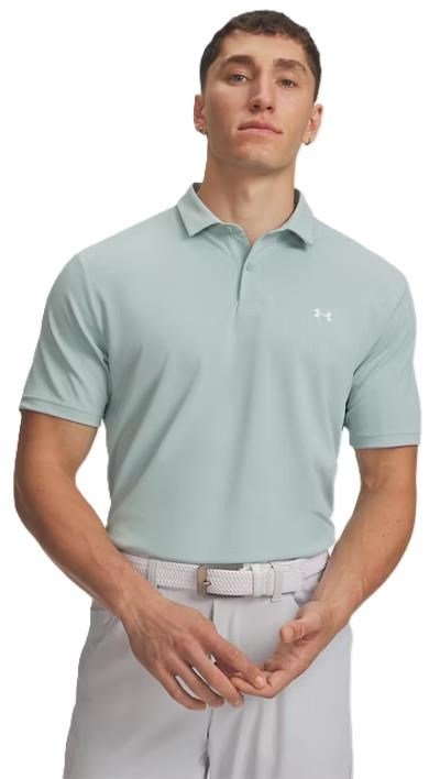 Under Armour Tee To Green Pique męskie polo, enamel blau
