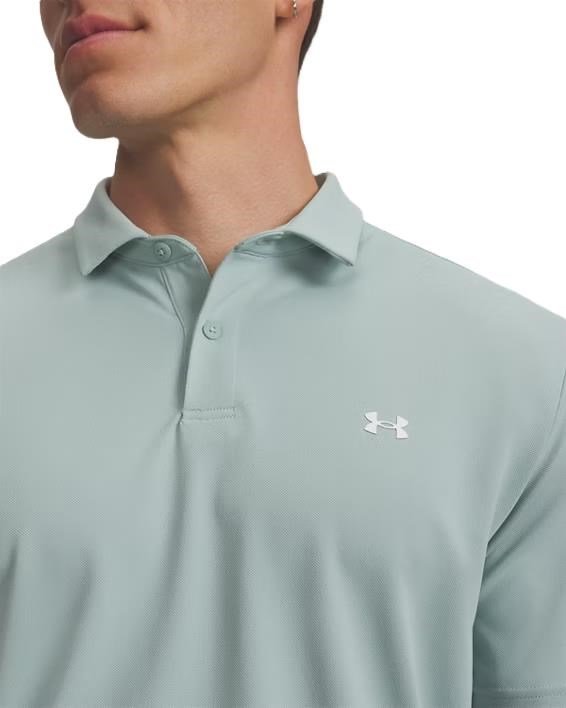 Under Armour Tee To Green Pique męskie polo, enamel blau