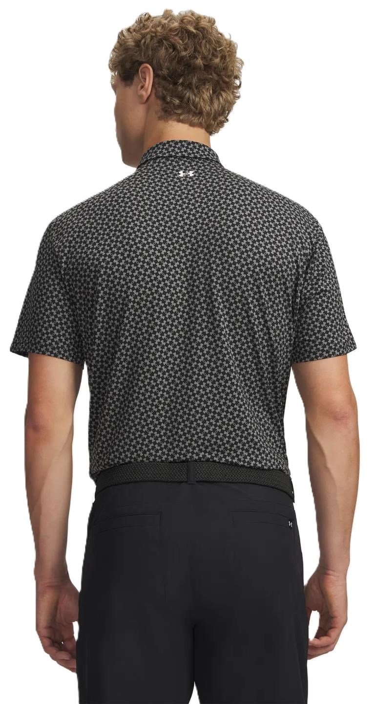 Under Armour T2G Printed męskie polo, czarne