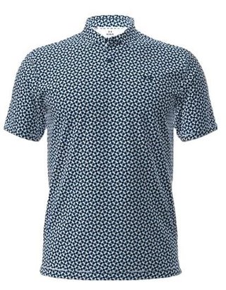 Under Armour T2G Printed męskie polo, niebiesko/białe