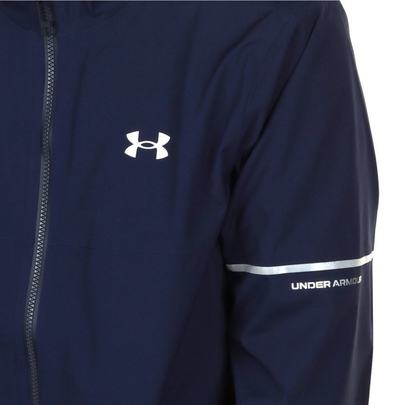 Under Armour Drive Rain męska kurtka wodoodporna, midnight navy/metallic silver