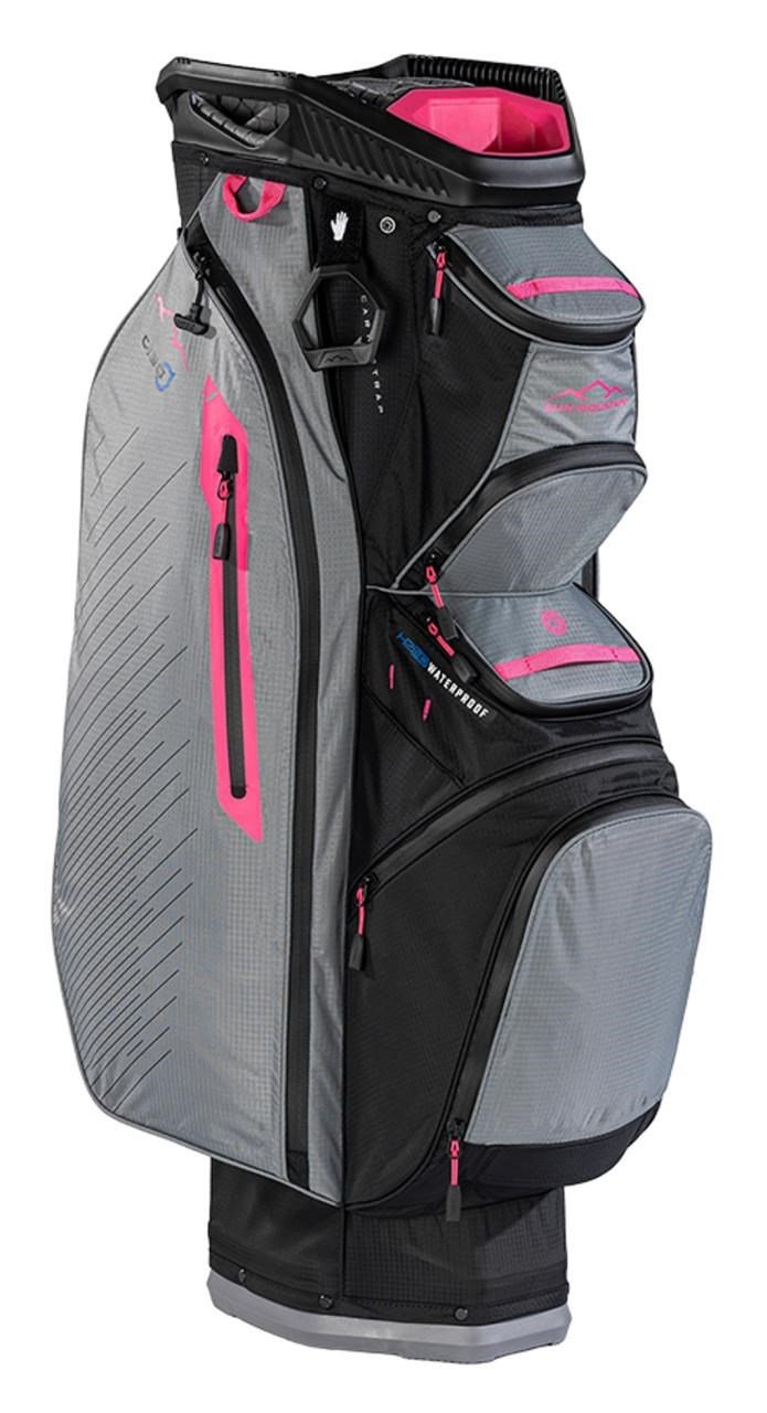 Sun Mountain H2NO C130 cart bag, czarno/szaro/rróżowy