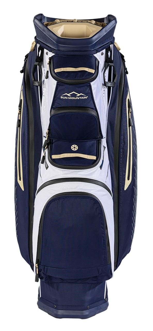 Sun Mountain H2NO C130 cart bag, granatowo/biało/złoty