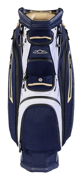Sun Mountain H2NO C130 cart bag, granatowo/biało/złoty