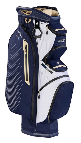 Sun Mountain H2NO C130 cart bag, granatowo/biało/złoty