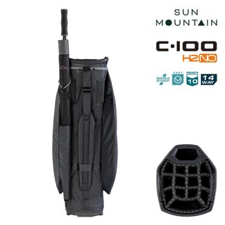 Sun Mountain H2NO C100 Waterproof cart bag 14 WAY, steel/cadet
