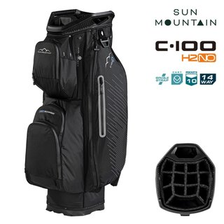 Sun Mountain H2NO C100 Waterproof cart bag 14 WAY, black