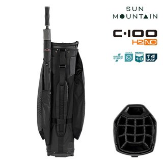 Sun Mountain H2NO C100 Waterproof cart bag 14 WAY, black
