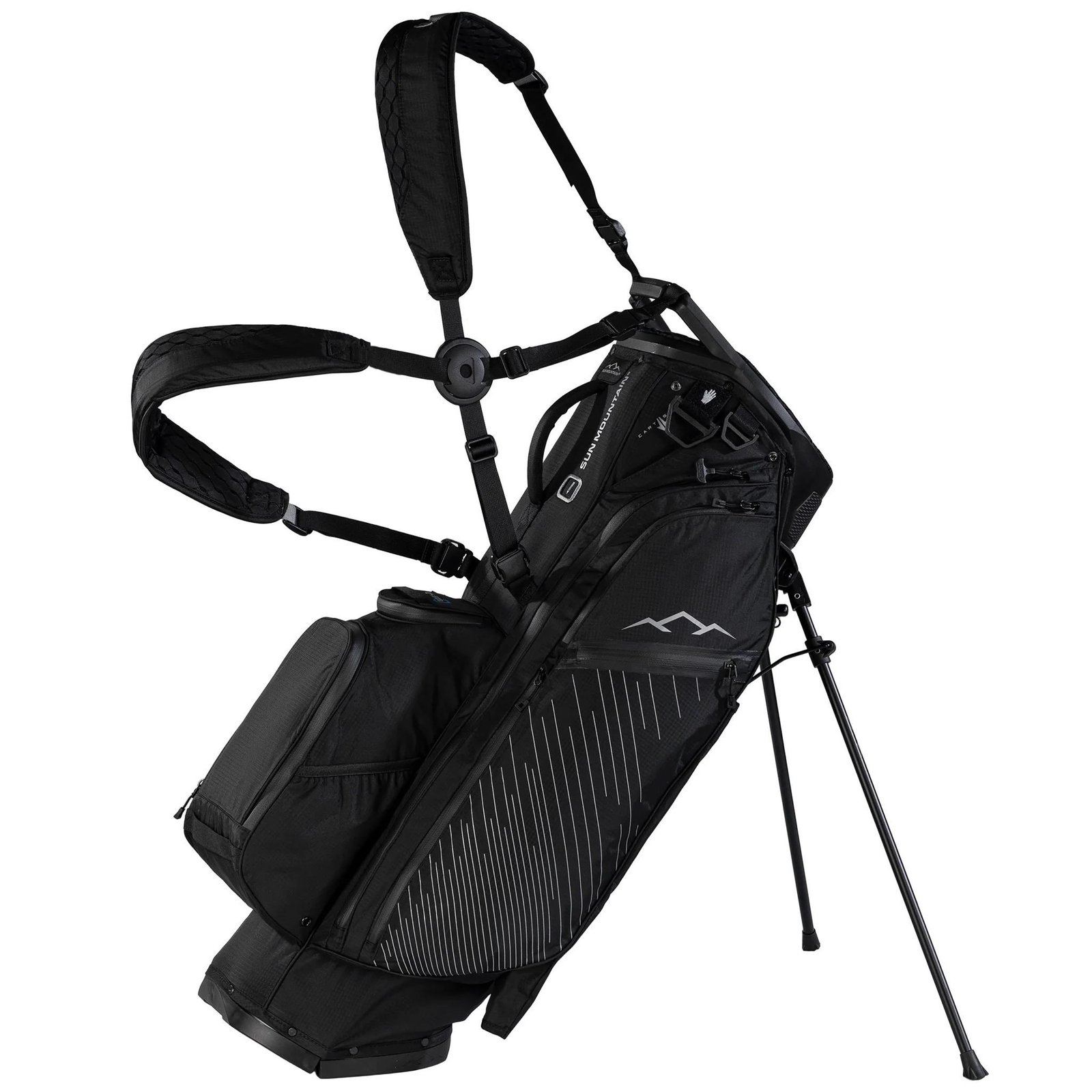 Sun Mountain H2NO  E-4.5 14 WAY VLO Waterproof stand bag, black/steel