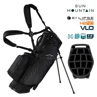 Sun Mountain H2NO  E-4.5 14 WAY VLO Waterproof stand bag, black/steel