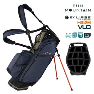 Sun Mountain H2NO  E-4.5 14 WAY VLO Waterproof stand bag, black/ink/olive