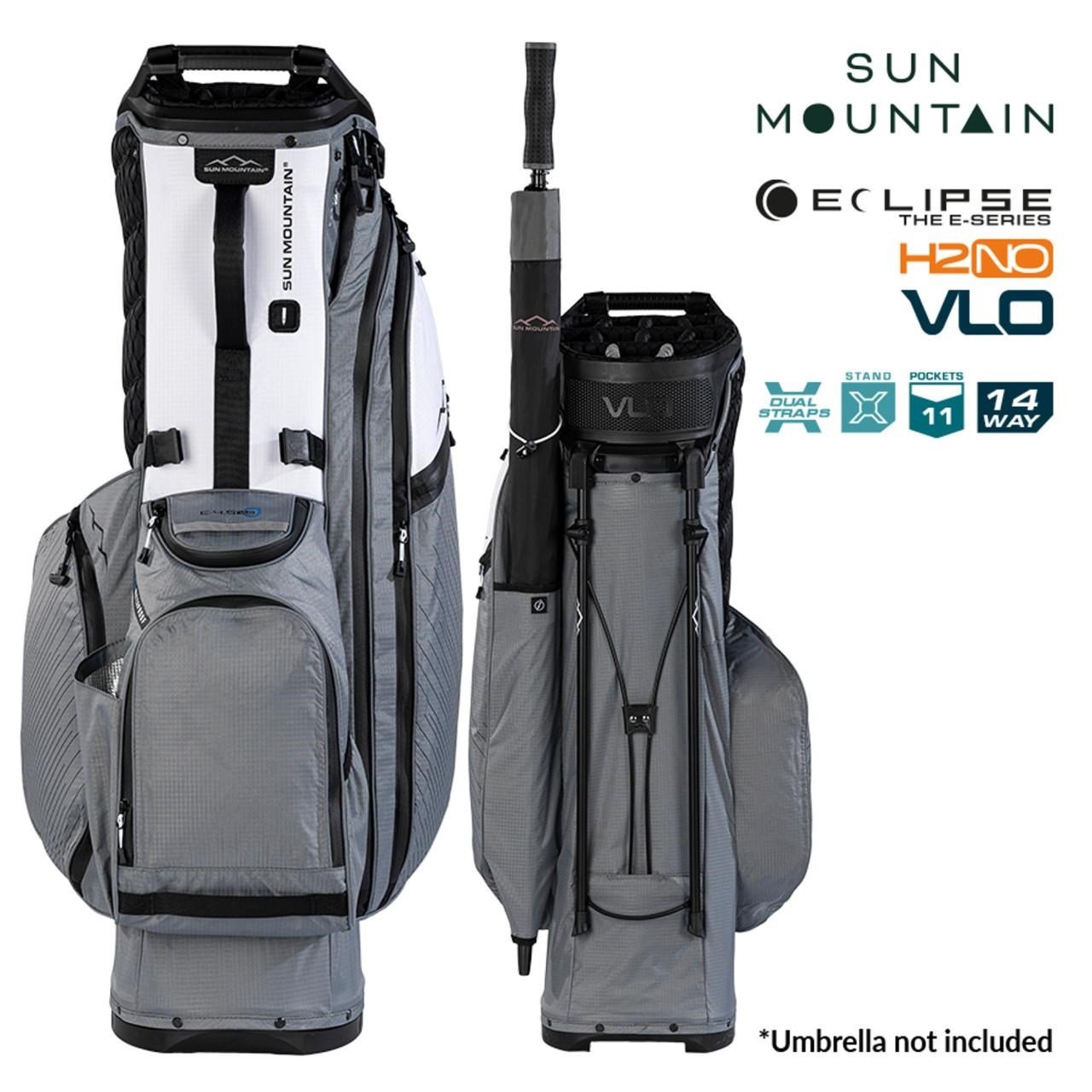 Sun Mountain H2NO  E-4.5 14 WAY VLO Waterproof stand bag, nickel/white/black