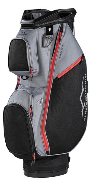 Sun Mountain Forerunner cart bag, czarno/szaro/czerwony