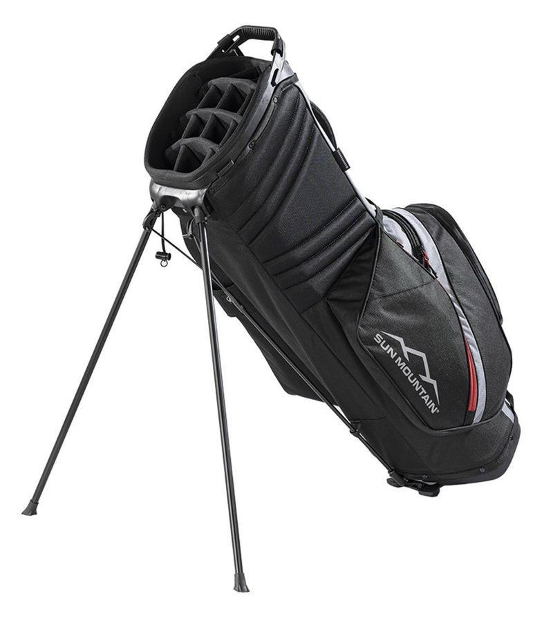 Sun Mountain Forerunner stand bag, czarno/szaro/czerwony