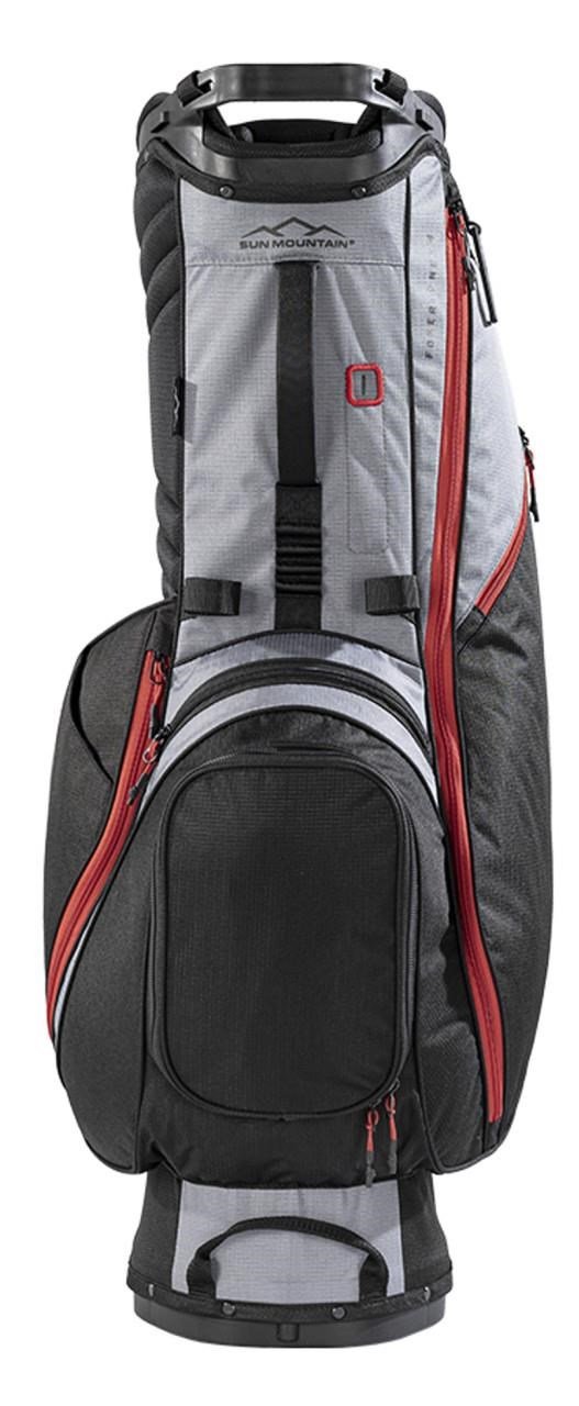 Sun Mountain Forerunner stand bag, czarno/szaro/czerwony