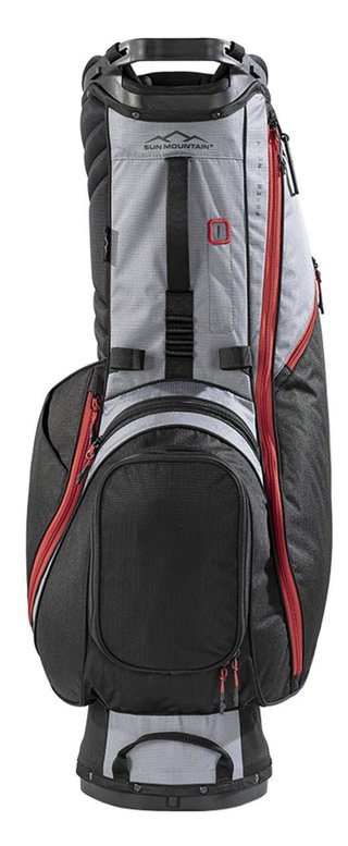 Sun Mountain Forerunner stand bag, czarno/szaro/czerwony