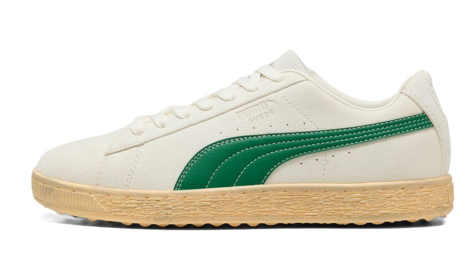 Puma Suede 30904 męskie buty golfowe, warm white/luso green