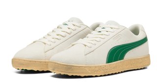 Puma Suede 30904 męskie buty golfowe, warm white/luso green